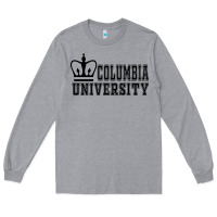 Heather Grey columbia university Long Sleeve Tee - artisFamous