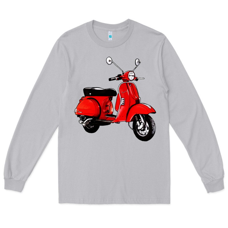 Classic Italian Vespa Scooter Long Sleeve Tee by artisFamous | Teevron