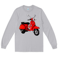 Moon Dust classic italian vespa scooter Long Sleeve Tee - artisFamous