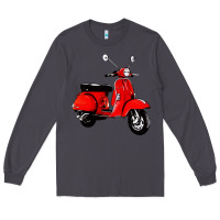 Smoke classic italian vespa scooter Long Sleeve Tee - artisFamous