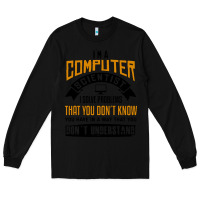 Black computer scientist programmer Long Sleeve Tee - artisFamous