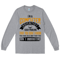 Heather Grey computer scientist programmer Long Sleeve Tee - artisFamous