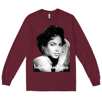Burgundy dorothy dandridge Long Sleeve Tee - artisFamous