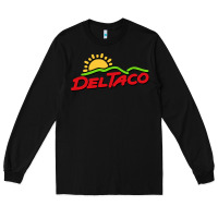 Black del taco Long Sleeve Tee - artisFamous