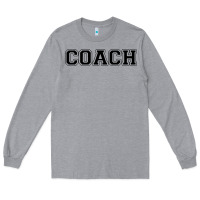 Heather Grey coach Long Sleeve Tee - artisFamous