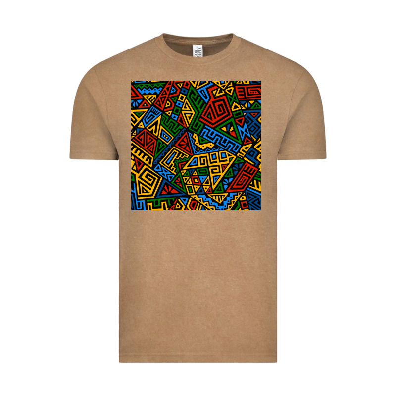 African Geometric Seamless Pattern Vintage Tee by BundleAndBundleShop | Teevron