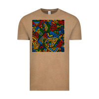 Vintage Coffee african geometric seamless pattern Vintage Tee - BundleAndBundleShop