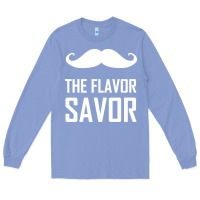 Colony Blue mustache the flavor savor Long Sleeve Tee - artisFamous