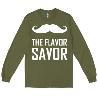 Army Green mustache the flavor savor Long Sleeve Tee - artisFamous
