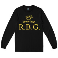 Black rbg ruth bader ginsburg Long Sleeve Tee - artisFamous