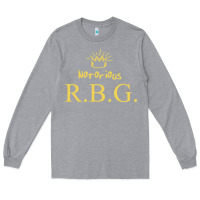 Heather Grey rbg ruth bader ginsburg Long Sleeve Tee - artisFamous