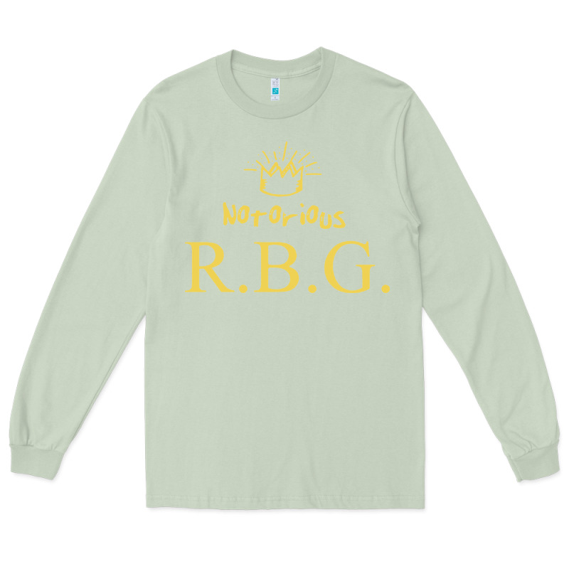 Rbg Ruth Bader Ginsburg Long Sleeve Tee by artisFamous | Teevron
