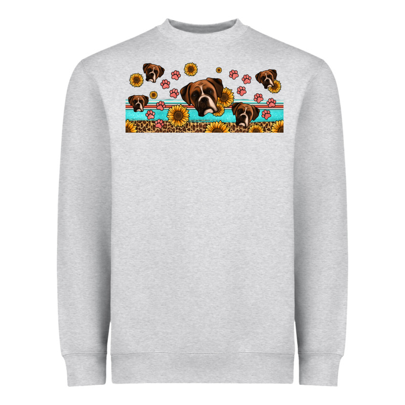 Western Boxer Dogs Heavyweight Sweatshirt by Jasminsmagicworld | Teevron