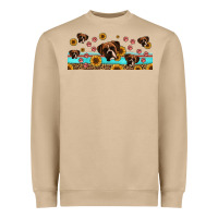 Mushroom western boxer dogs Heavyweight Sweatshirt - Jasminsmagicworld