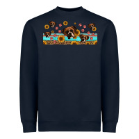 Navy western boxer dogs Heavyweight Sweatshirt - Jasminsmagicworld