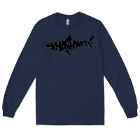 Navy shark week Long Sleeve Tee - artisFamous