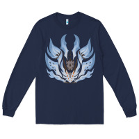 Navy chaotic xeno'jiiva Long Sleeve Tee - artisFamous