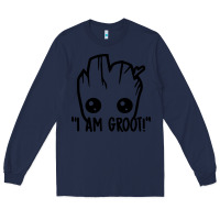 Navy baby groot Long Sleeve Tee - artisFamous