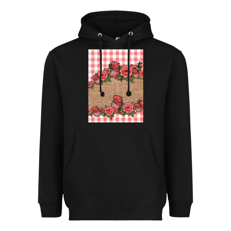 Valentines Day Burlap Background Heavyweight Hoodie by Jasminsmagicworld | Teevron