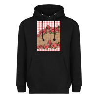 Black valentines day burlap background Heavyweight Hoodie - Jasminsmagicworld