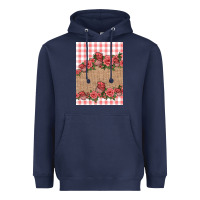 Navy valentines day burlap background Heavyweight Hoodie - Jasminsmagicworld