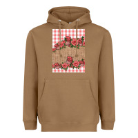 Toasted Coconut valentines day burlap background Heavyweight Hoodie - Jasminsmagicworld