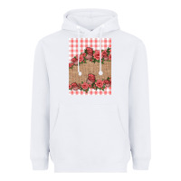 White valentines day burlap background Heavyweight Hoodie - Jasminsmagicworld