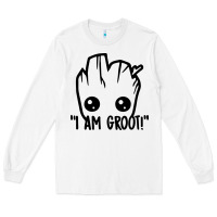 White baby groot Long Sleeve Tee - artisFamous