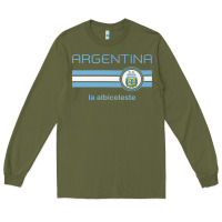 Army Green soccer argentina jersey argentinian football la albiceleste Long Sleeve Tee - artisFamous
