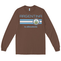 Chestnut soccer argentina jersey argentinian football la albiceleste Long Sleeve Tee - artisFamous