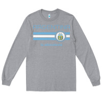Heather Grey soccer argentina jersey argentinian football la albiceleste Long Sleeve Tee - artisFamous