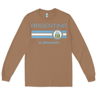 Toasted Coconut soccer argentina jersey argentinian football la albiceleste Long Sleeve Tee - artisFamous