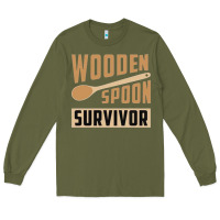 Army Green wooden spoon survivor Long Sleeve Tee - artisFamous