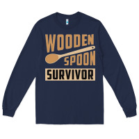 Navy wooden spoon survivor Long Sleeve Tee - artisFamous