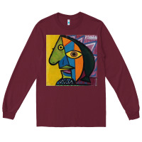 Burgundy picasso original Long Sleeve Tee - artisFamous