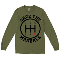 Army Green save the manuals (black) Long Sleeve Tee - artisFamous