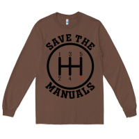 Chestnut save the manuals (black) Long Sleeve Tee - artisFamous