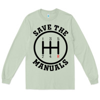 Matcha save the manuals (black) Long Sleeve Tee - artisFamous