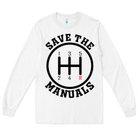 White save the manuals (black) Long Sleeve Tee - artisFamous