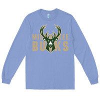 Colony Blue Milkwaukee Bucks Long Sleeve Tee - artisFamous