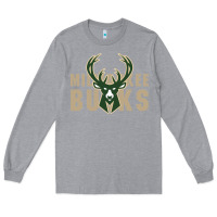 Heather Grey Milkwaukee Bucks Long Sleeve Tee - artisFamous