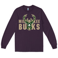 Plum Milkwaukee Bucks Long Sleeve Tee - artisFamous