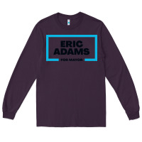 Plum Eric Adams for mayor Long Sleeve Tee - artisFamous