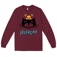 Burgundy jelly cat Long Sleeve Tee - artisFamous