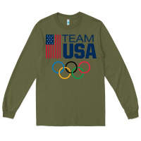 Army Green usa team Long Sleeve Tee - artisFamous