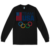 Black usa team Long Sleeve Tee - artisFamous