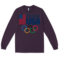 Plum usa team Long Sleeve Tee - artisFamous
