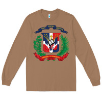Toasted Coconut dominican republic flag national emblem republica dominicana t shirt Long Sleeve Tee - artisFamous