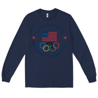 Navy Olympic Rings Long Sleeve Tee - artisFamous