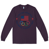 Plum Olympic Rings Long Sleeve Tee - artisFamous